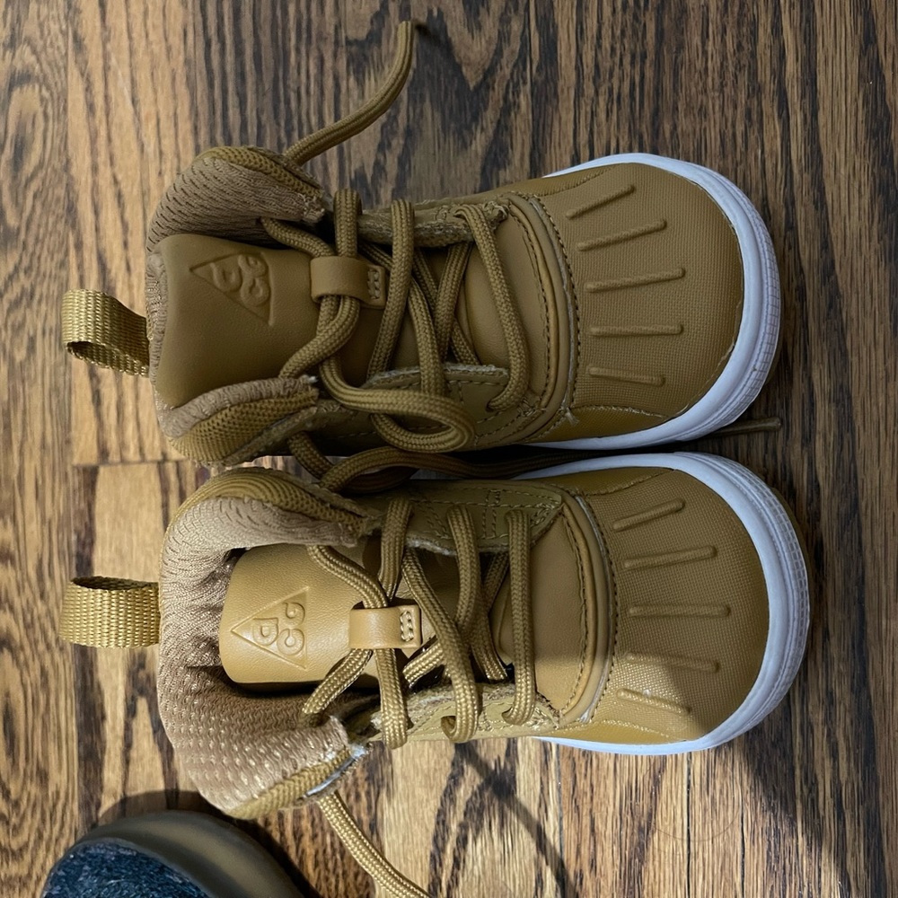 Tan Nike boots